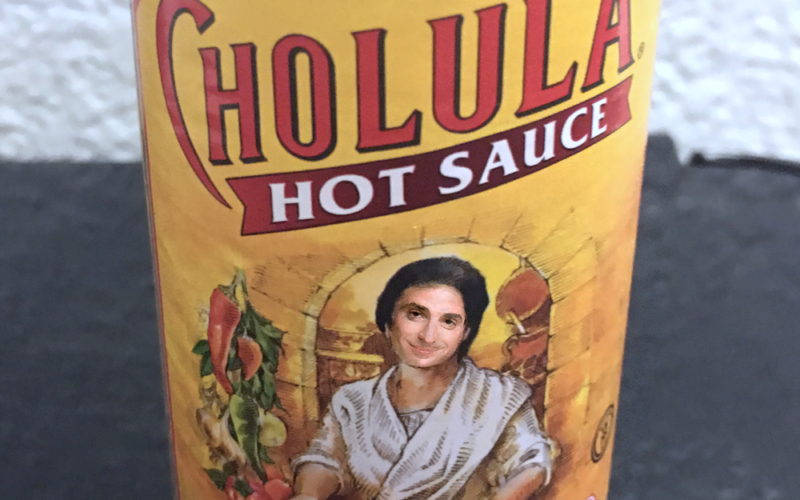 Bob Saget Cholula Bottle