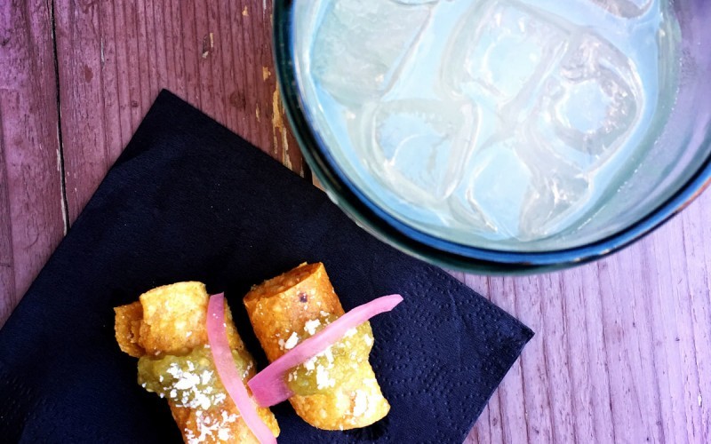 Margaritas and taquitos at Arguello