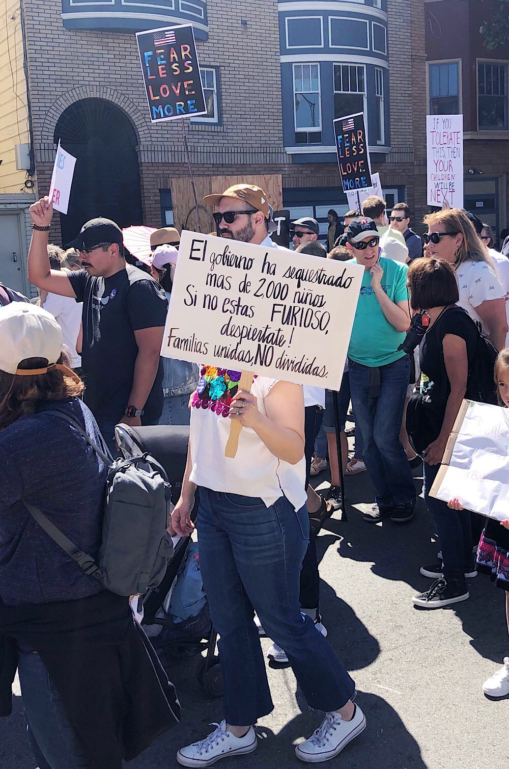 SF Families Belong Together Rally Signs