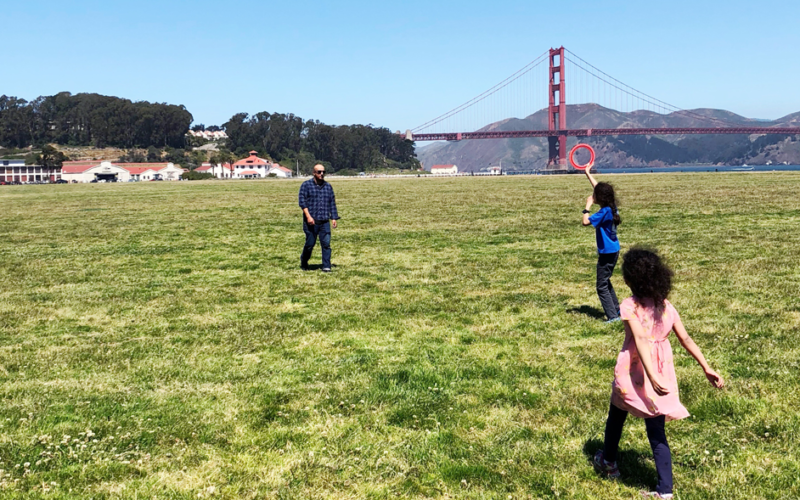 Frisbee at Chrissy Field