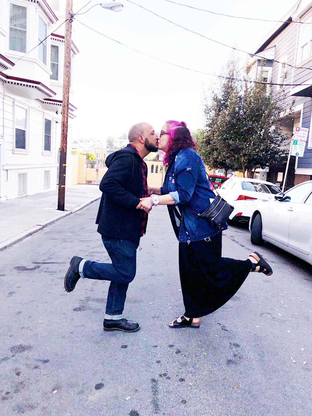 Couple kissing