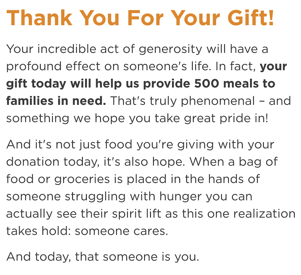 Feeding America Donation
