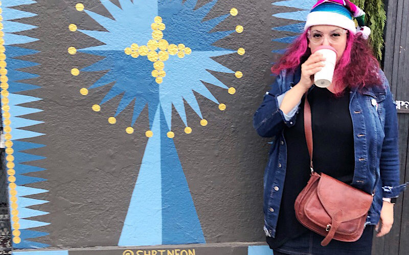 Woman drinking coffee