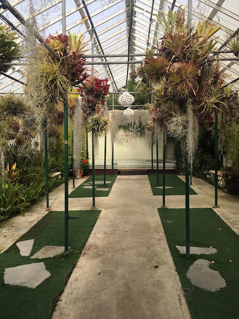 Interior of Shelldance Orchid Gardens