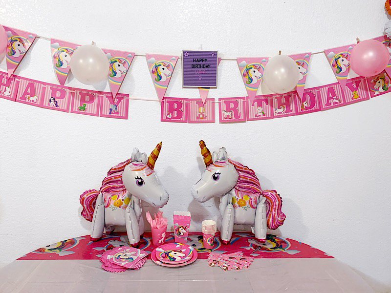 Unicorn birthday party decorations