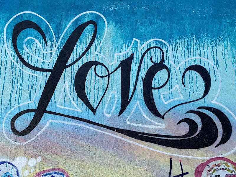 Love mural at McKinley Elementary