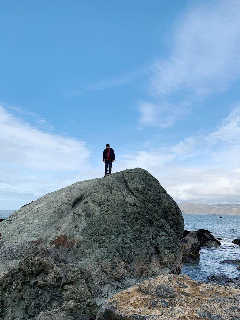 Mile Rock Beach in San Francisco