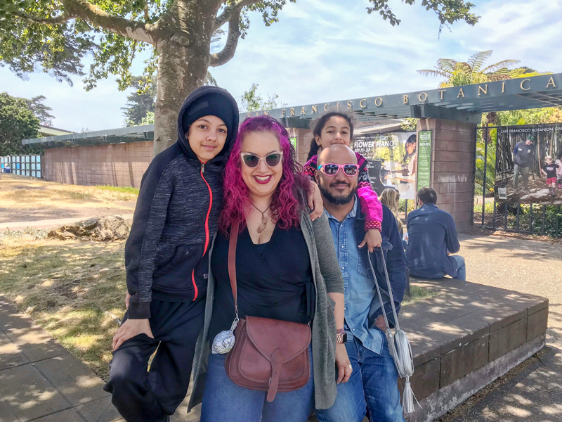 Family at San Francisco Botanical Garden