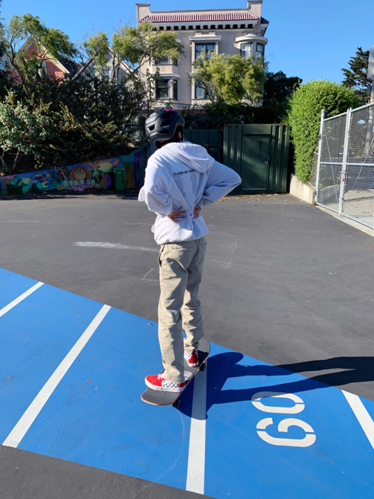 Child on Skateboard