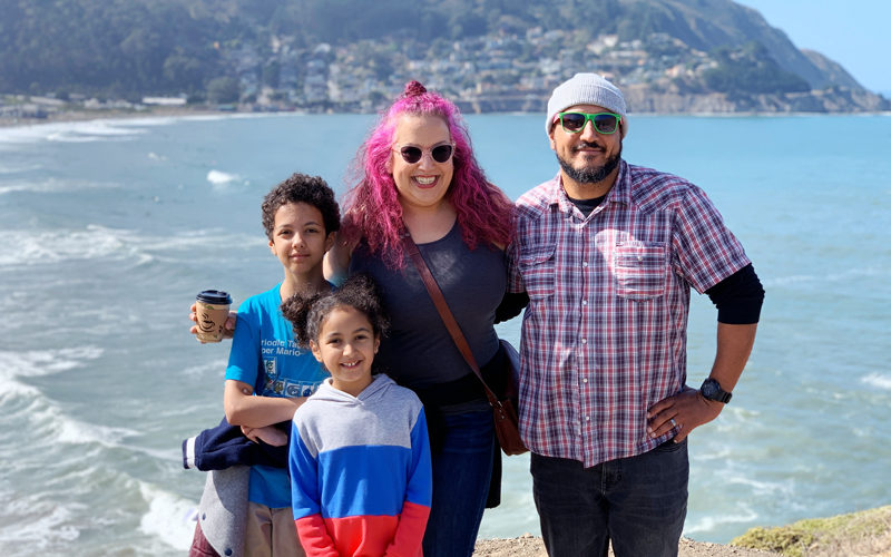 Family at Pacifica Beach