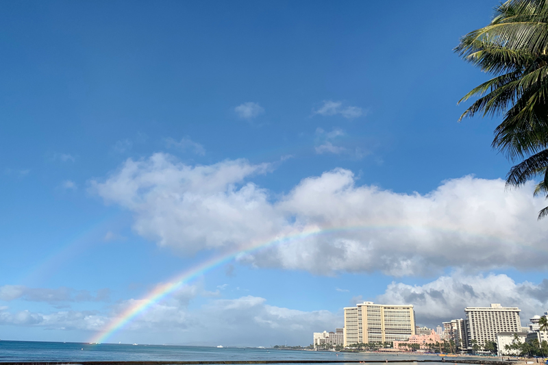 rainbow at Waikiki
